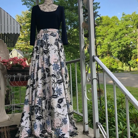 Long Sleeve Anthropologie Ball Gown Skirt BHLDN Nassau Long-Sleeve